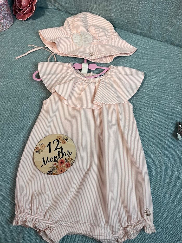 Barboteuse et chapeau 12 mois - photo numéro 10