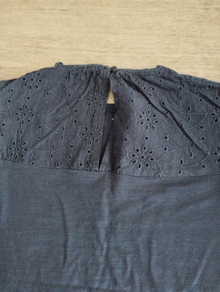 T shirt mc broderie anglaise Vertbaudet 12 ans fille - photo numéro 3