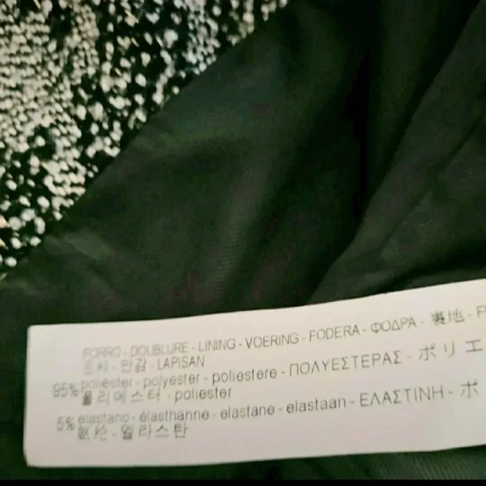 Veste /manteau noire/blanc Zara Taille S Neuve - photo numéro 4