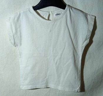 tee shirt blanc Gémo