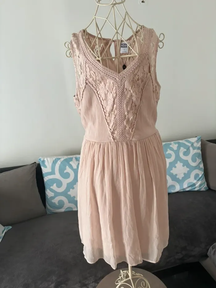 Robe neuve Vero Moda - Taille M - Rose pâle - photo numéro 3