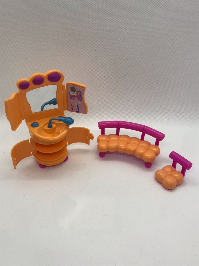 Meubles canapé cabinet de toilette 2006 Pollypocket PP Polly Pocket