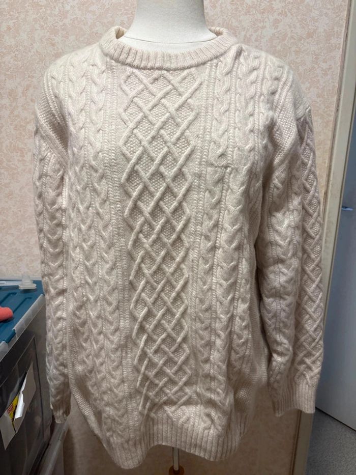 🧥 Pull GANT en laine torsadée – Taille 3XL