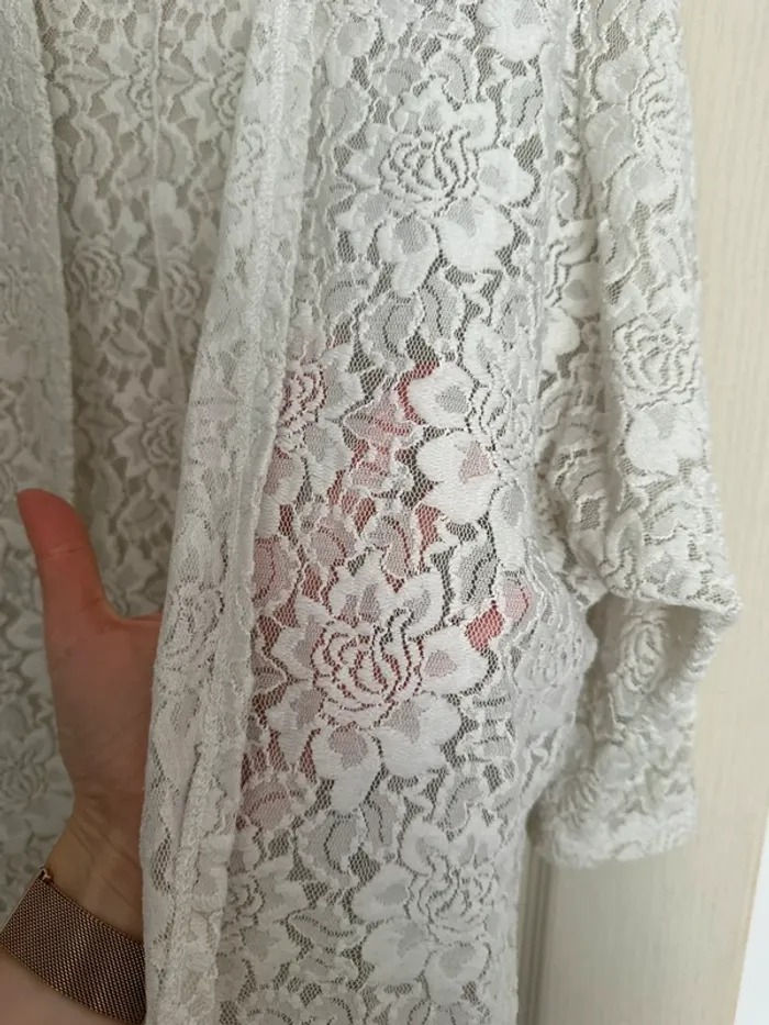 Gilet long en dentelle - photo numéro 2