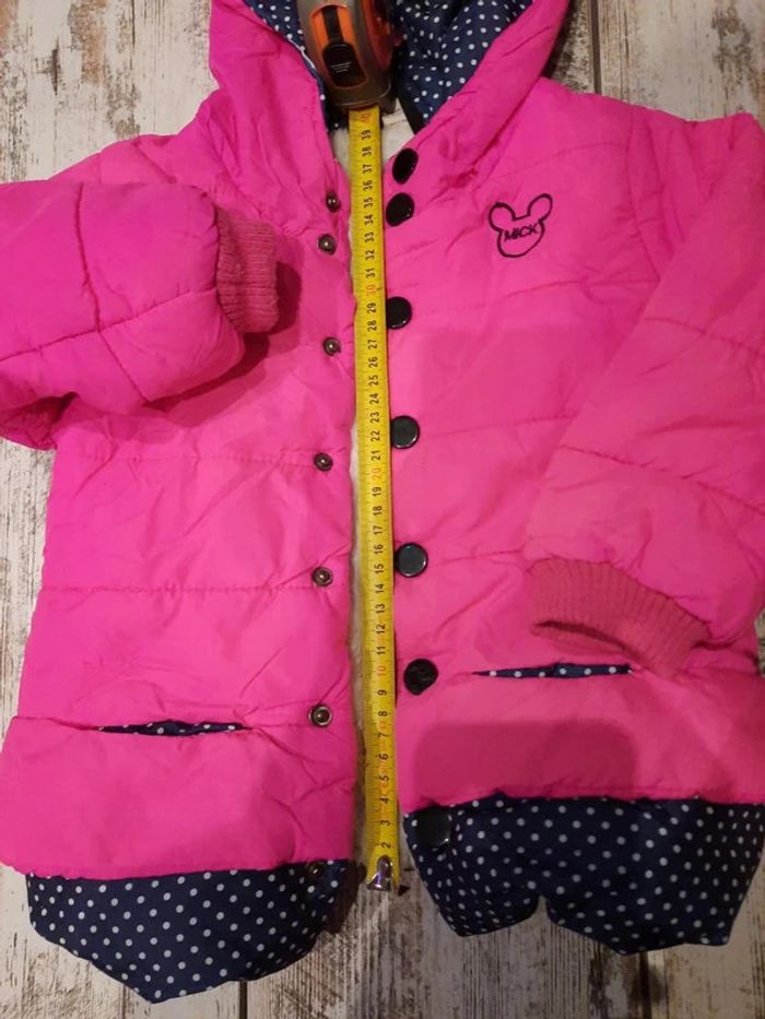 Blouson molontonné rose et a pois Minnie - photo numéro 5