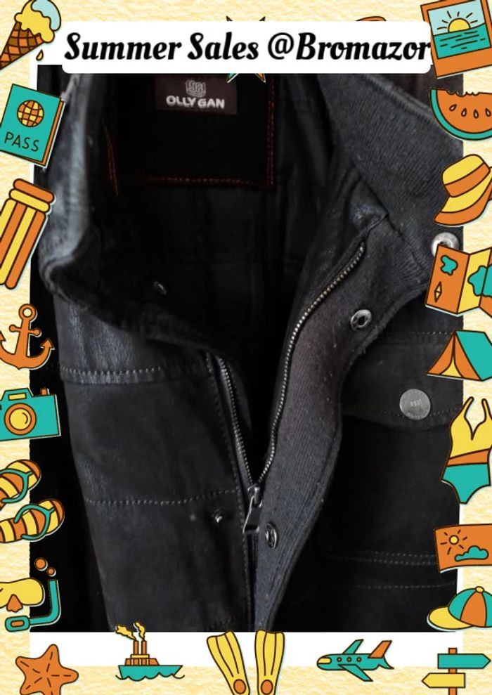 Blouson vintage en cuir Olly Gan taille XL - photo numéro 7