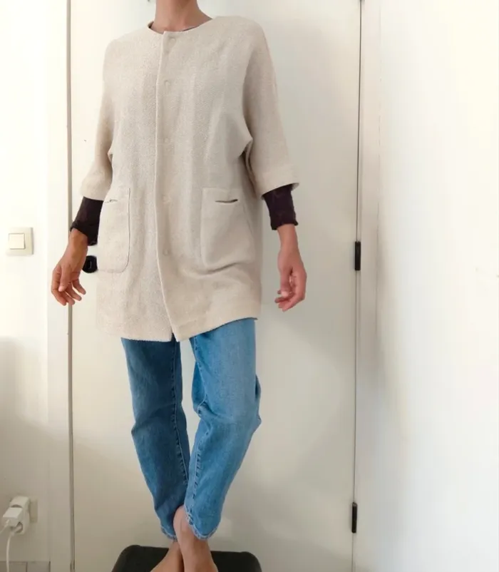 Belle veste Xandres beige intersaison M - photo numéro 3