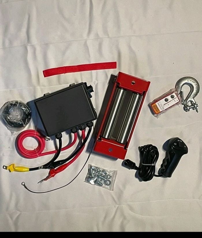 Rouleau de guidage à 4 voies, câble et télécommande radio avec protection anti-éclaboussures - photo numéro 2