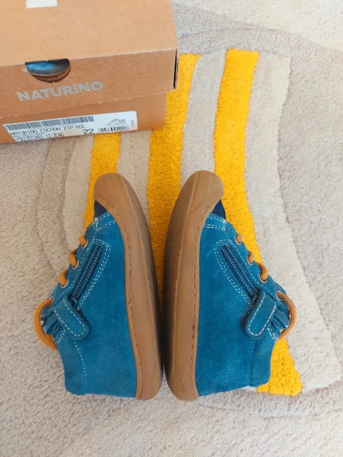 Chaussures Naturino Cocoon ZIP daim bleu 22 - photo numéro 5