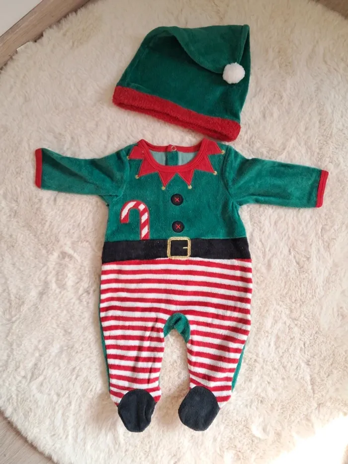 Pyjama lutin avec bonnet