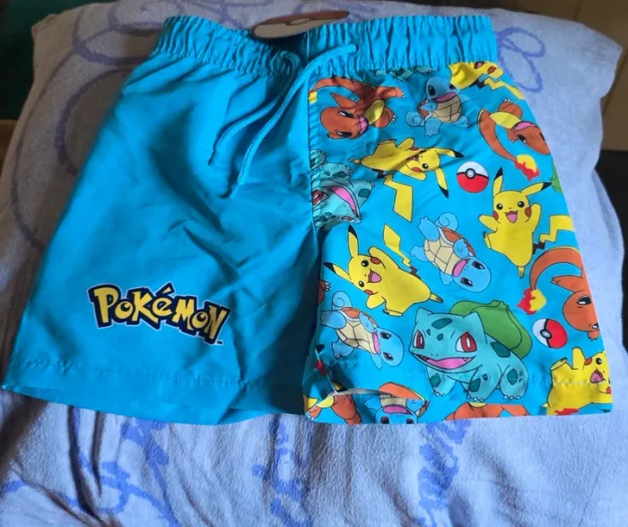 Maillot de bain short pokemon neuf taille 5-6ans