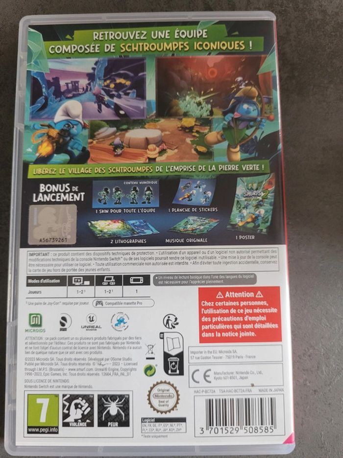 Schtroumpfs jeu switch - photo numéro 2