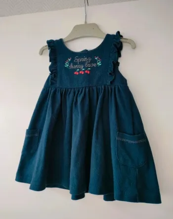 (a) Robe bleu marine Orchestra 18mois