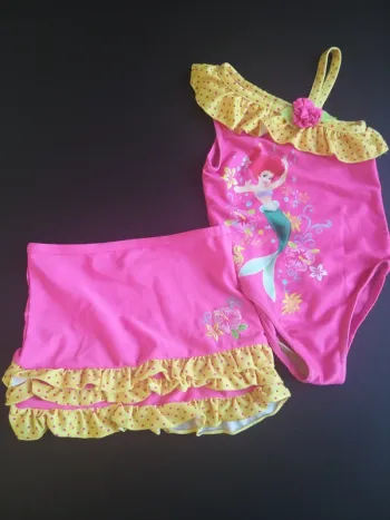 Maillot de bain Ariel avec jupe assortie en 18 mois