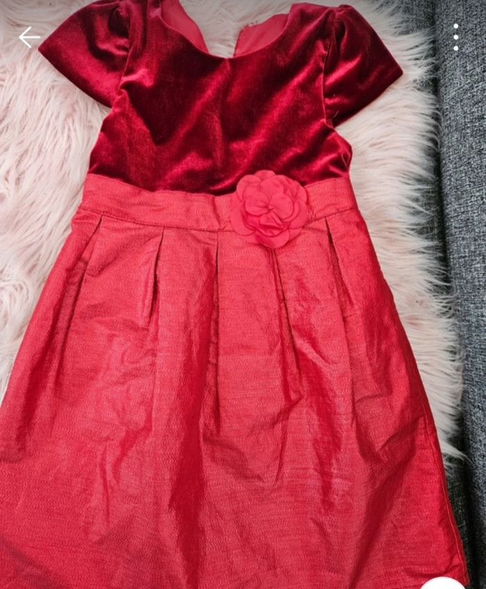 Robe de fête rouge pailletées 5 ans