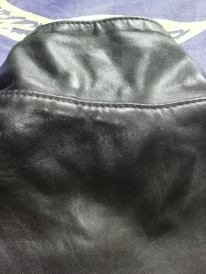Veste cuir femme noire taille 40 /42 - photo numéro 4