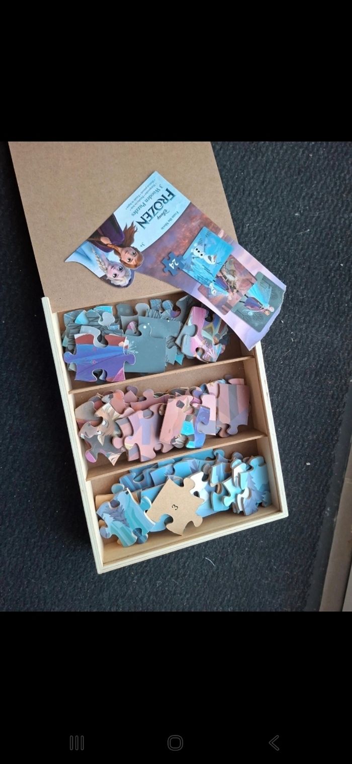 Puzzle en bois reine des neiges - photo numéro 2