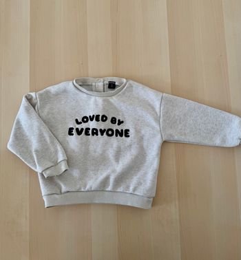Sweatshirt Kiabi 3 ans/98 cm – gris “Loved by Everyone”