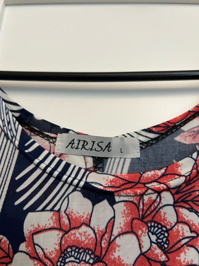 Robe longue marine à motifs Airisa Taille L - photo numéro 4