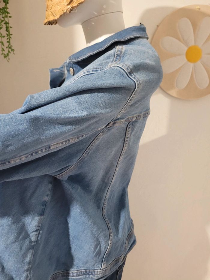 Blouson en jean grande taille - photo numéro 5