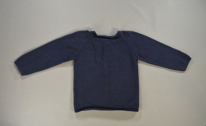 Gilet cardigan tricot bleu marine Bout'Chou 36 mois 98 cm fille - photo numéro 3