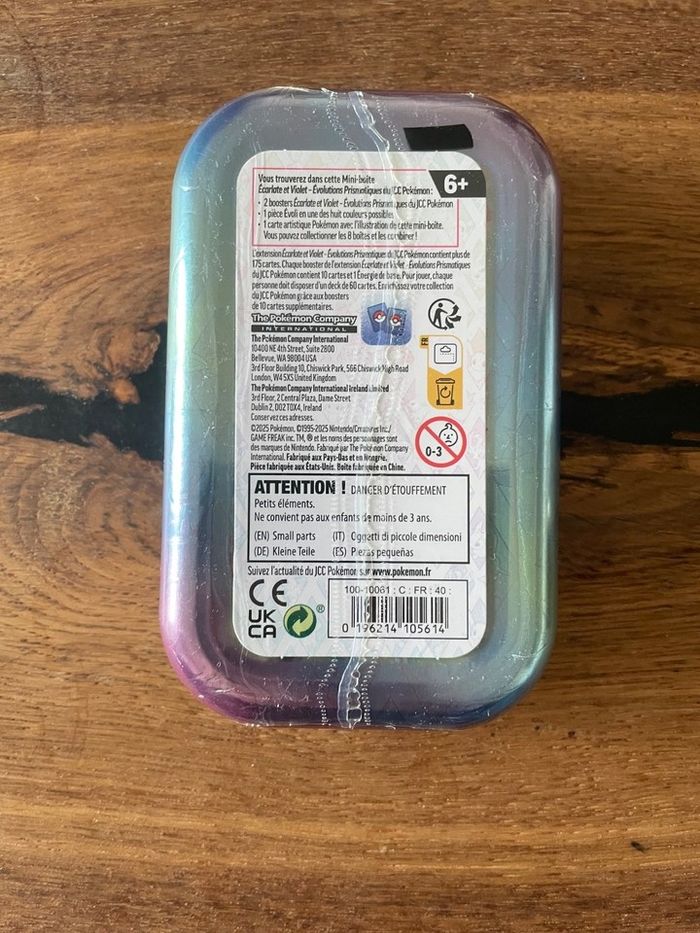 Mini-Tins Mentali Pokémon EV8.5 : Evolutions Prismatiques Français (NEUF/SCELLE) - photo numéro 2