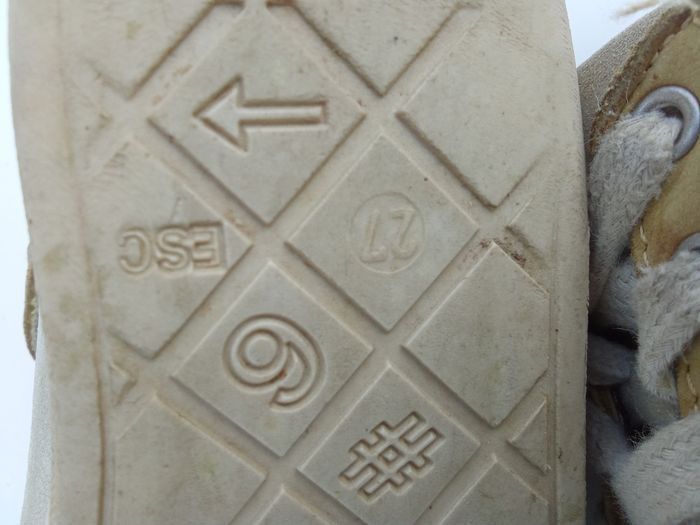 Chaussures garçon taille 27 montante, lacets, blanc, vert, jaune - photo numéro 5