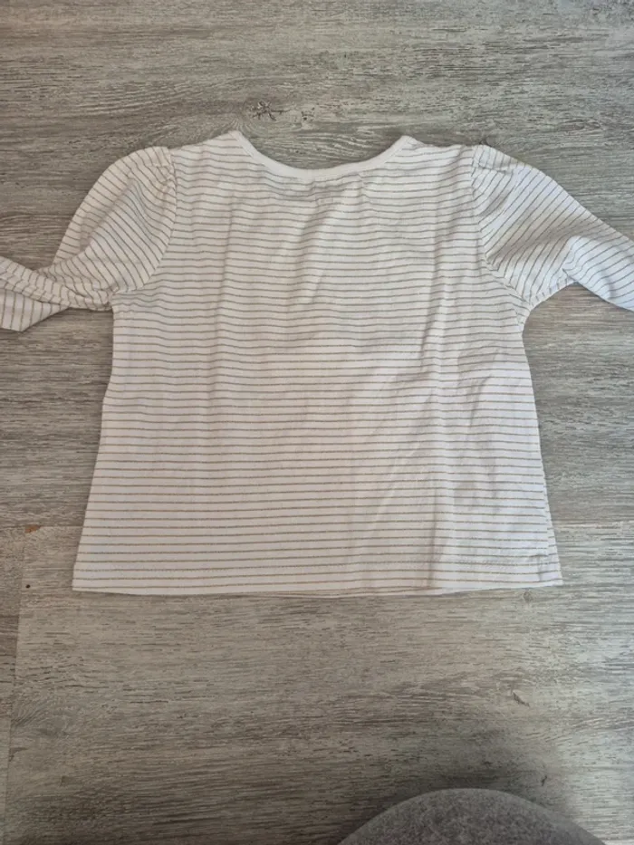 3 tee shirt manches longues blanc - photo numéro 3