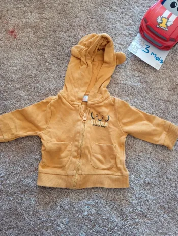 Veste à capuche 3 mois