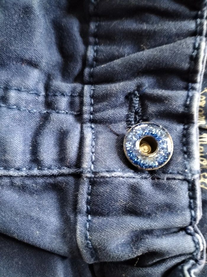 Jeans bleu foncé(marine) à enfiler en 6 ans Sergent major - photo numéro 8