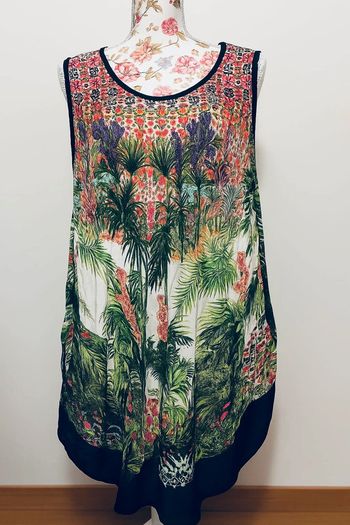 🌞 Robe d’été colorée - Viscose fluide - Taille unique 🌸
