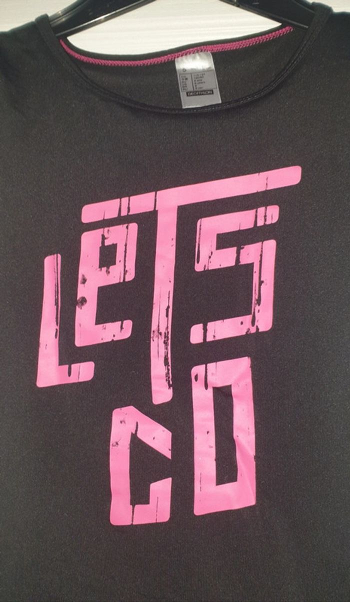 Tee-shirt de sport Domyos "Let's go" 6 ans - photo numéro 2