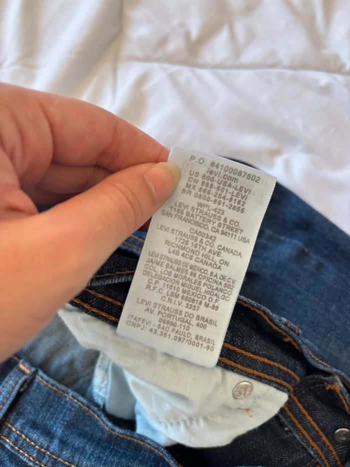 Jean Levi’s 505 straight leg droit bleu foncé vintage y2k 00s taille 44/46 2XL/3XL - photo numéro 12