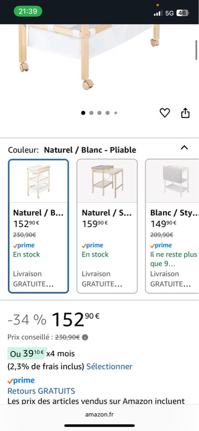 Table à langer  avec baignoire - photo numéro 2