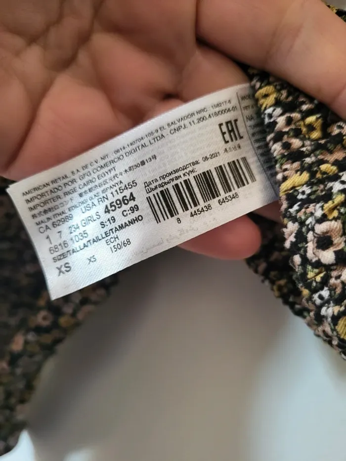Mango teen - haut fleuri cache cœur - photo numéro 3