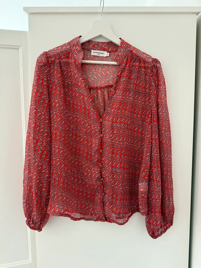 Superbe blouse chemise fluide neuve Ikoone & Bianca 🌸 M 38 - photo numéro 9