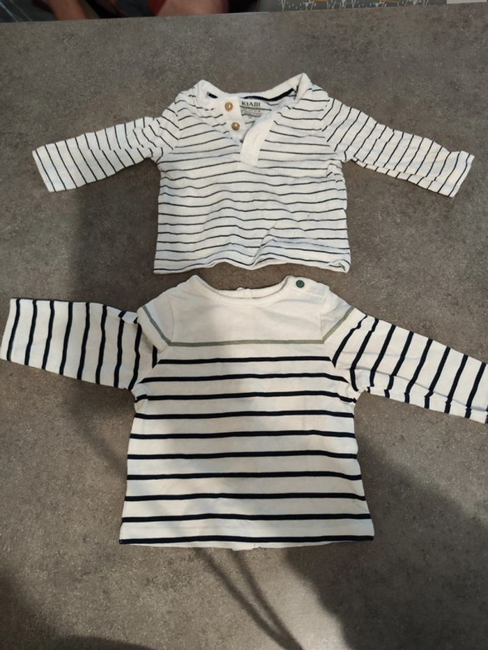 Lot tee shirt marinière