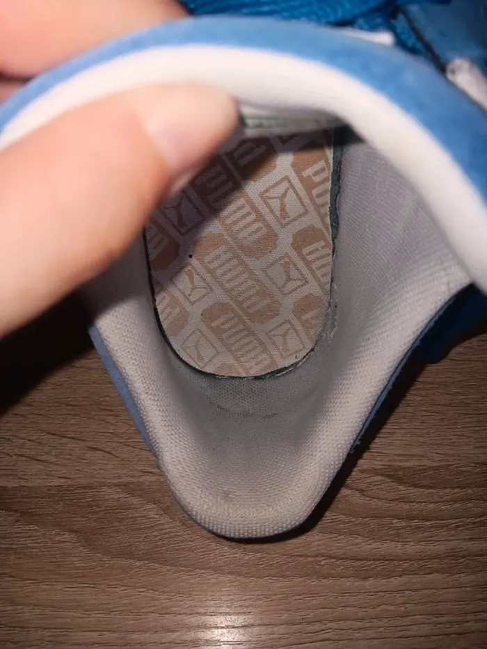 Baskets Puma taille 41 Suède Bleu Vintage Authentique - photo numéro 13