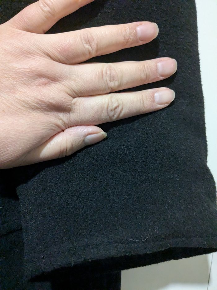 Beau manteau Wendy noir laine et cachemire. Taille 48l - photo numéro 8