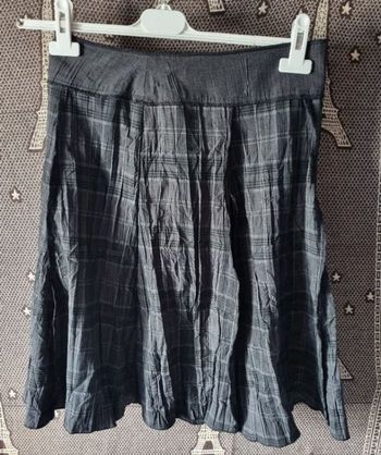 Jupe noir à carreaux taille 38