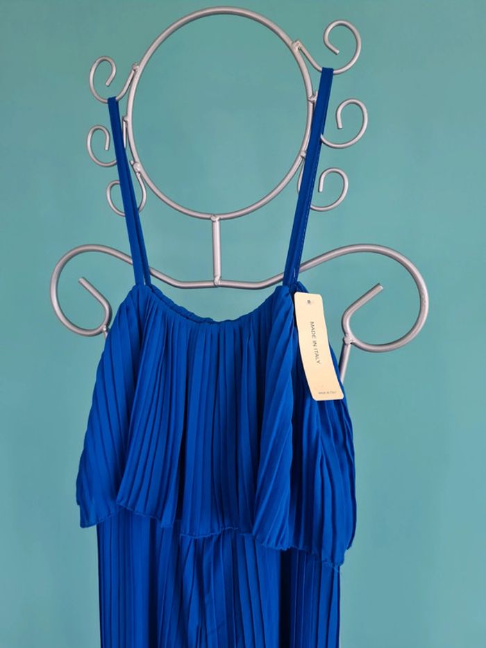 Combinaison bleu électrique neuve - photo numéro 3