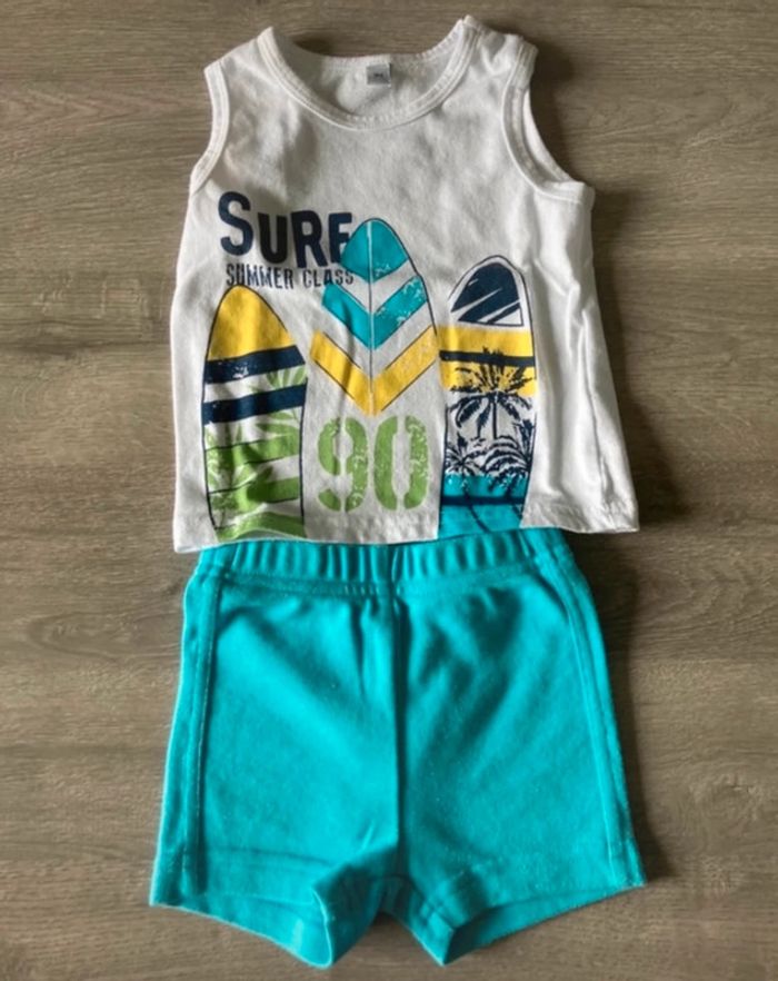 Ensemble short et débardeur 3 mois