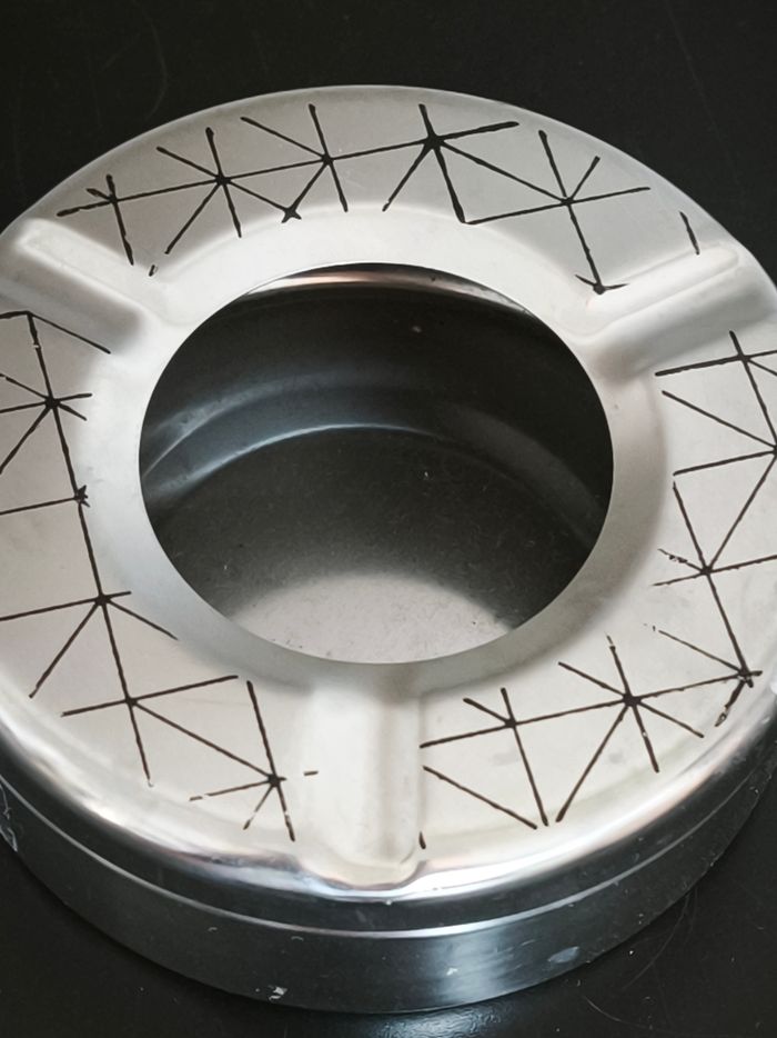 Cendrier de table en acier inoxydable - photo numéro 2