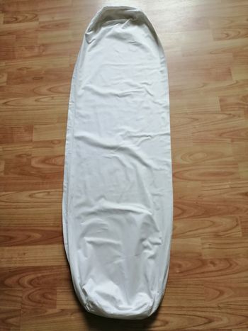 taie de traversin blanche aux extrémités fermées blanche 122 x 40 cm Vintage