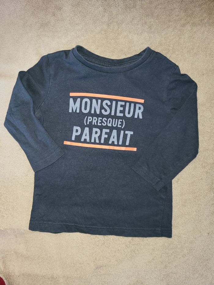 T-shirt garçon manches longues 3 ans