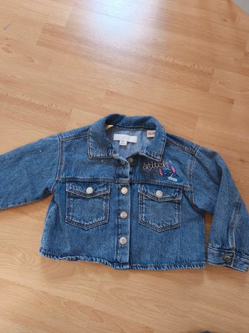 Veste en jean fille Stitch