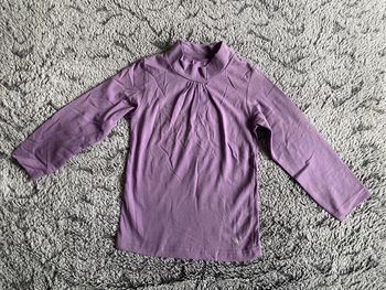 Teeshirt col roulé mauve NEUF - 4 ans