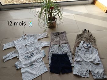 lot vêtements garçon 12 mois 