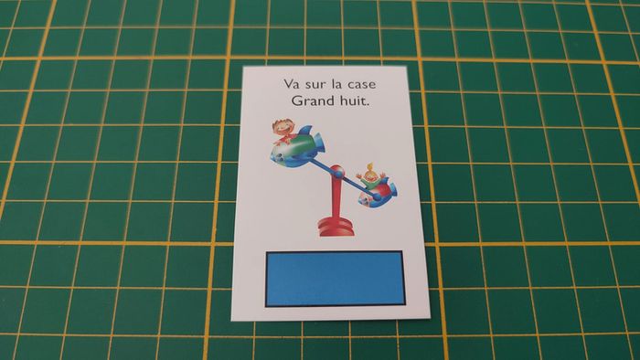 Carte Va sur la case Grand huit pièce jeu de société Monopoly junior à la fête foraine Hasbro #B83