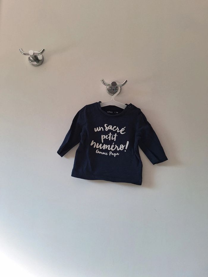 Haut/ maillot manches longues bébé garçon 3 mois